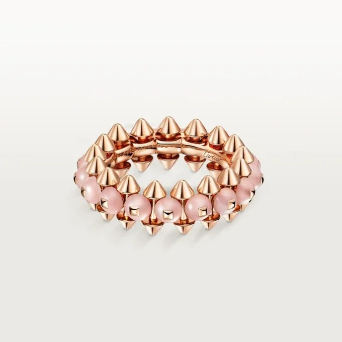 Clash De Cartier-ring, roze chalcedoon