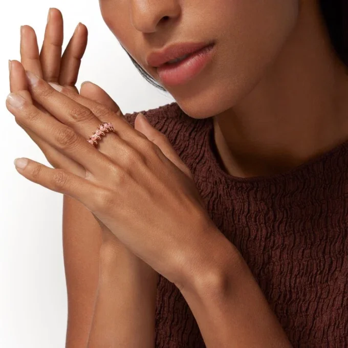 Clash De Cartier-ring, roze chalcedoon