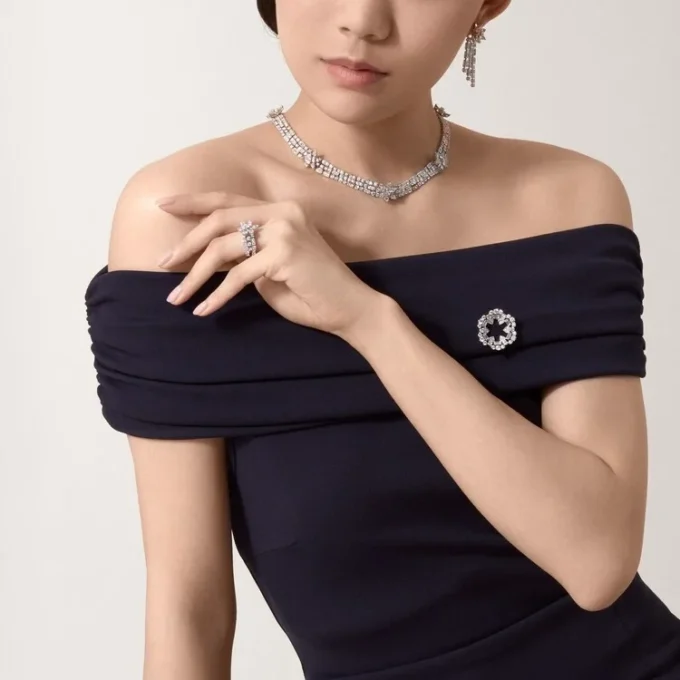 Diamanten collectie ketting, diamanten