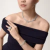 Diamanten collectie ketting, diamanten