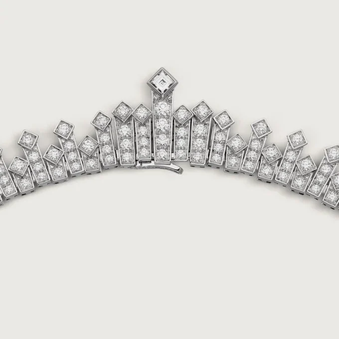 Diamanten collectie ketting, diamanten
