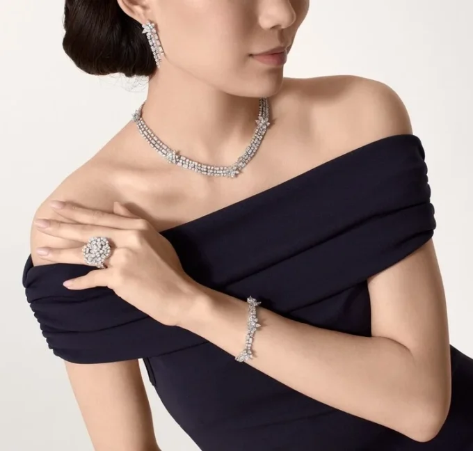 Diamanten collectie ketting, diamanten