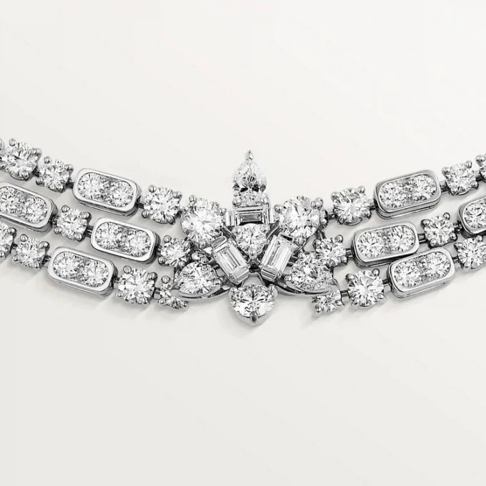 Diamanten collectie ketting, diamanten
