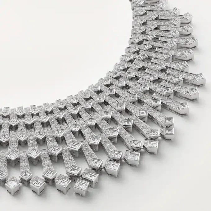 Diamanten collectie ketting, diamanten