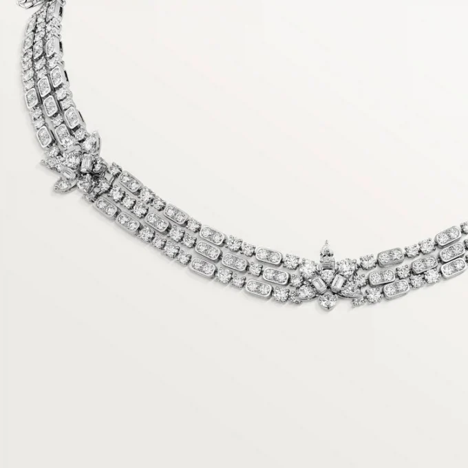 Diamanten collectie ketting, diamanten