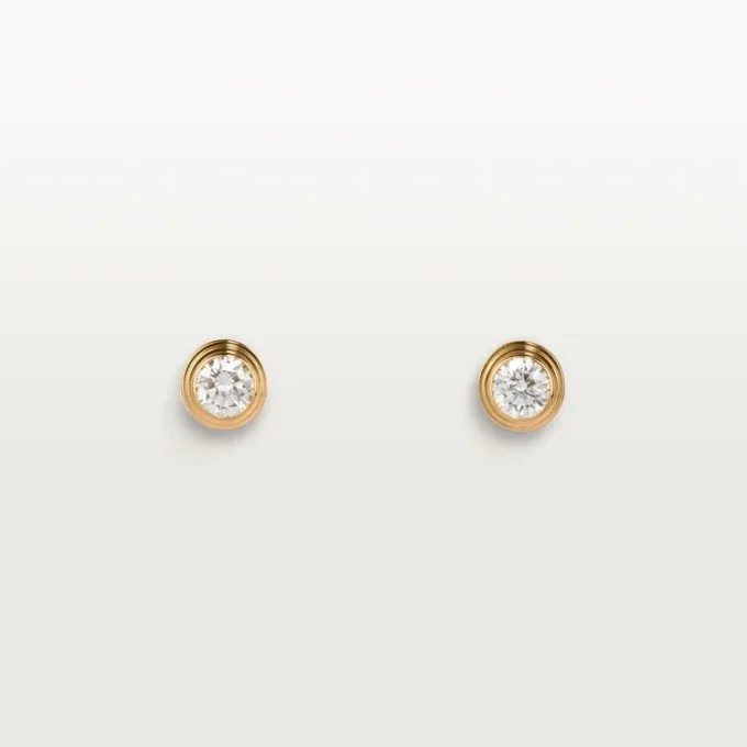 Diamants Legers Oorbellen, mm – Geelgoud, Diamanten – Cartier