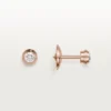 Diamants Legers Oorbellen, mm – Roze goud, Diamanten – Cartier