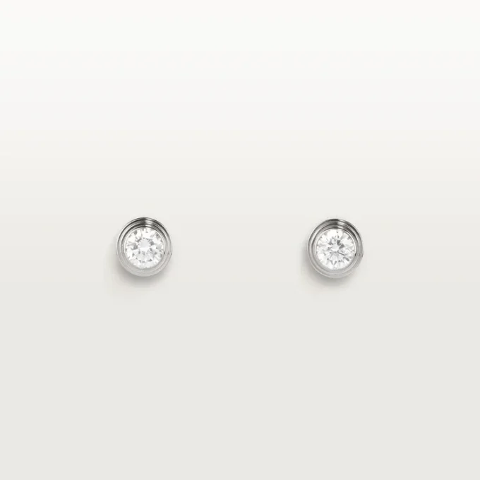 Diamants Legers Oorbellen, mm – Witgoud, Diamanten – Cartier