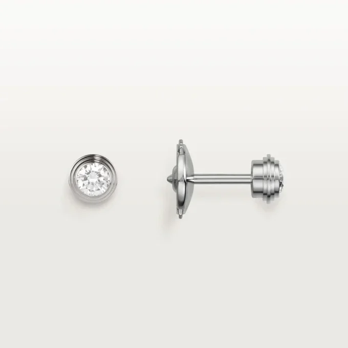 Diamants Legers Oorbellen, mm – Witgoud, Diamanten – Cartier