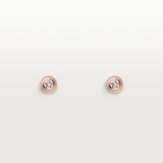 Diamants Legers Oorbellen XS – Roze goud, diamanten – Cartier