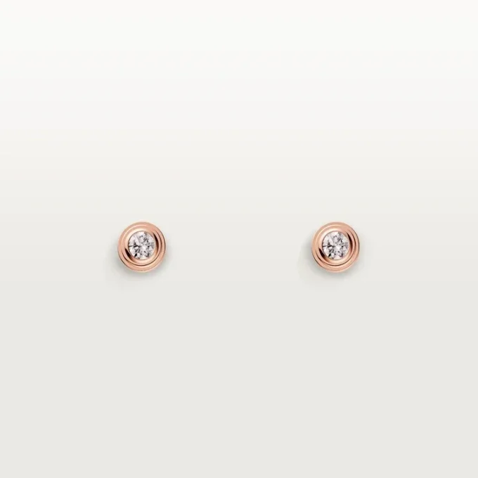 Diamants Legers Oorbellen XS – Roze goud, diamanten – Cartier