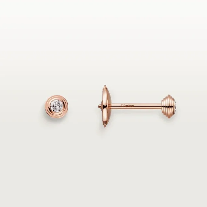 Diamants Legers Oorbellen XS – Roze goud, diamanten – Cartier