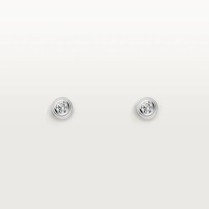 Diamants Legers Oorbellen XS – Witgoud, Diamanten – Cartier