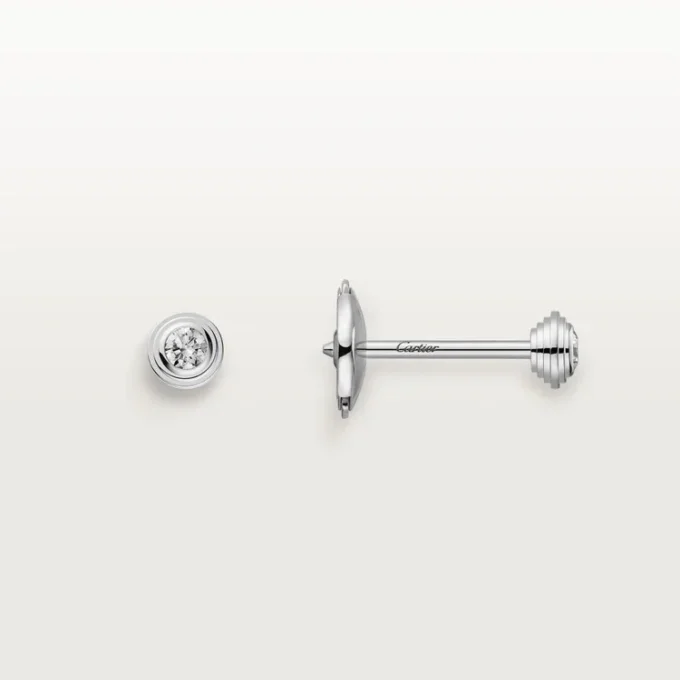 Diamants Legers Oorbellen XS – Witgoud, Diamanten – Cartier