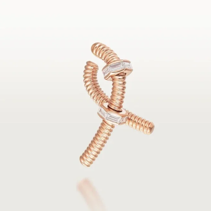 Ecrou De Cartier linkeroorbel – Roségoud, Diamanten – Cartier