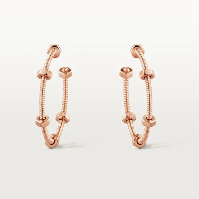 Ecrou De Cartier Oorbellen – Roze Goud – Cartier
