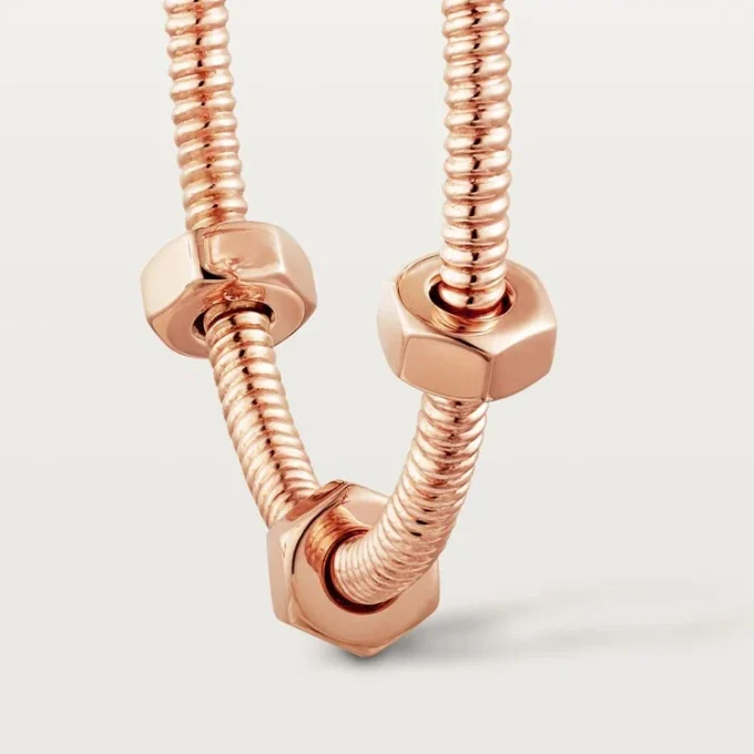 Ecrou De Cartier Oorbellen – Roze Goud – Cartier