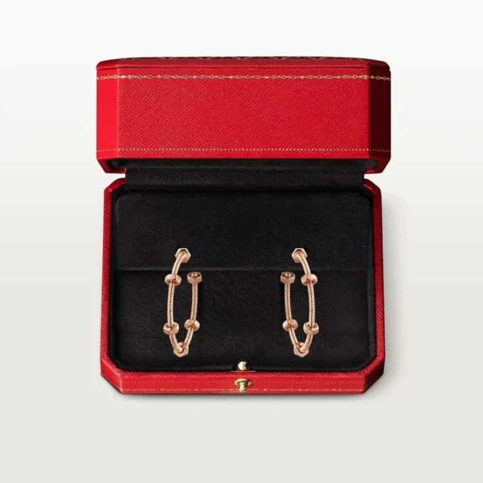 Ecrou De Cartier Oorbellen – Roze Goud – Cartier