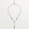 En Equilibre-ketting, smaragd, bezet