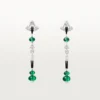 En Equilibre Oorbellen, Smaragd, Pave