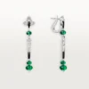 En Equilibre Oorbellen, Smaragd, Pave