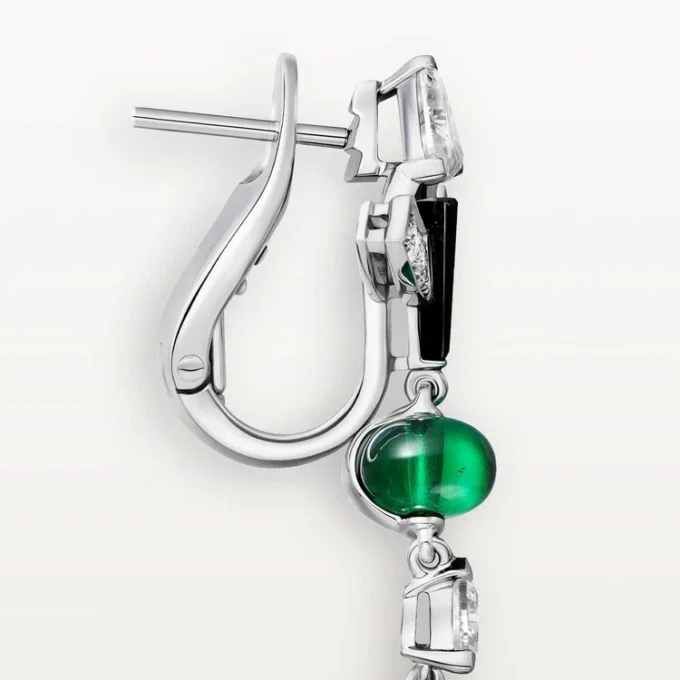 En Equilibre Oorbellen, Smaragd, Pave