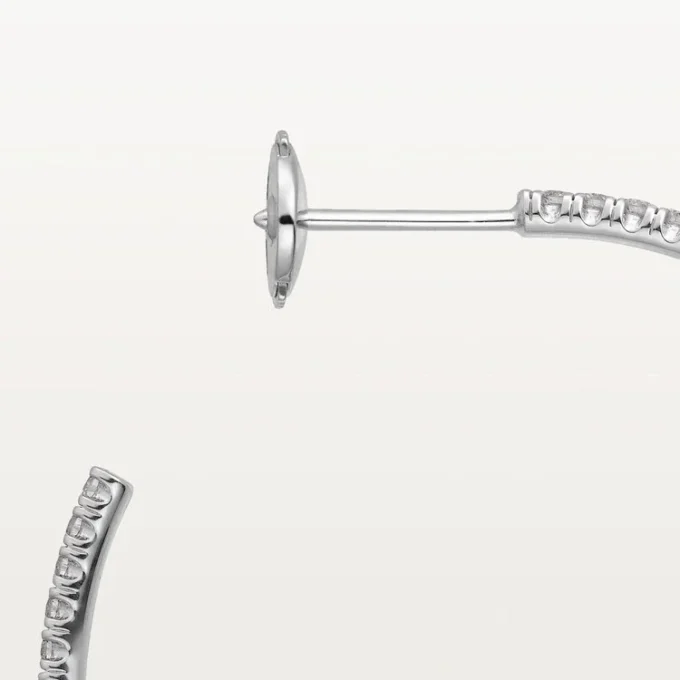 Etincelle De Cartier-oorbellen, groot model – witgoud, diamanten – Cartier
