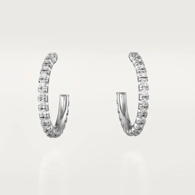 Etincelle De Cartier Oorbellen, Klein Model – Witgoud, Diamanten – Cartier