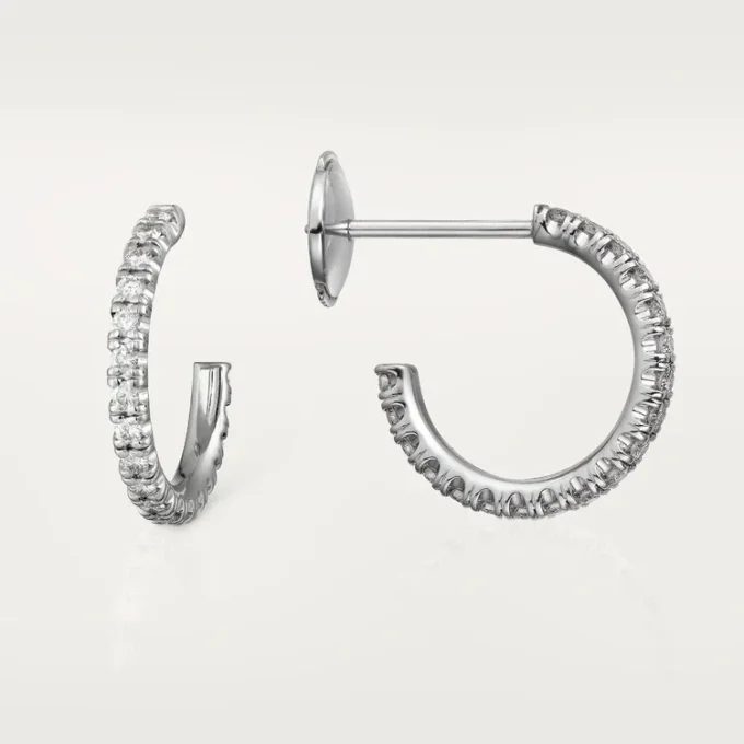 Etincelle De Cartier Oorbellen, Klein Model – Witgoud, Diamanten – Cartier