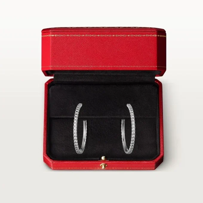 Etincelle De Cartier Oorbellen, Middelgroot Model – Witgoud, Diamanten – Cartier