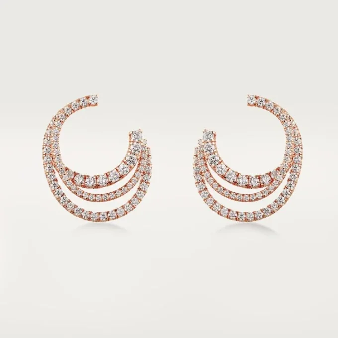 Etincelle De Cartier Oorbellen – Roségoud, Diamanten – Cartier