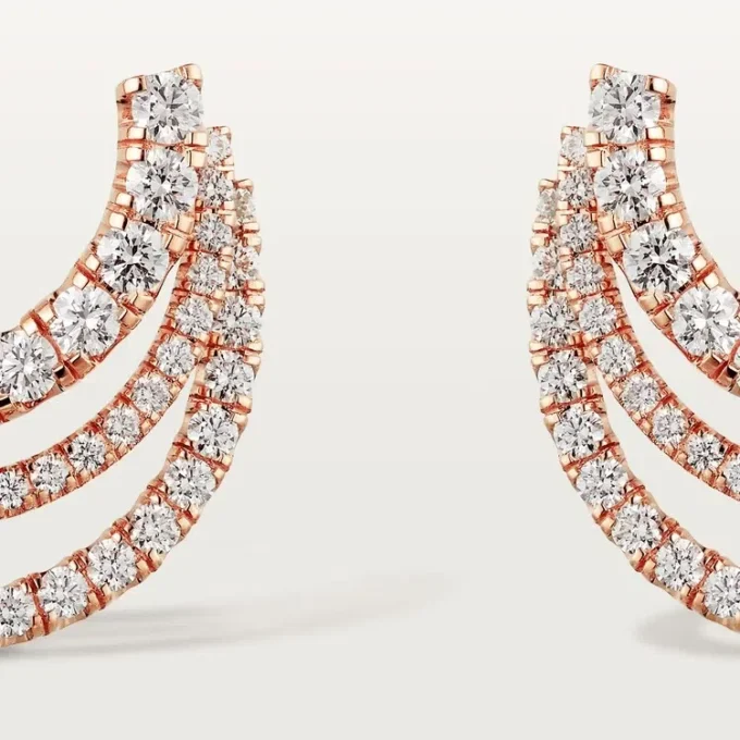 Etincelle De Cartier Oorbellen – Roségoud, Diamanten – Cartier