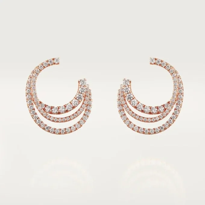 Etincelle De Cartier Oorbellen – Roségoud, Diamanten – Cartier