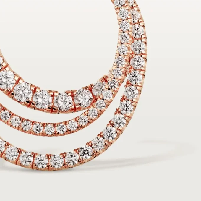 Etincelle De Cartier Oorbellen – Roségoud, Diamanten – Cartier