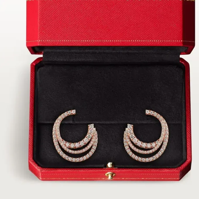 Etincelle De Cartier Oorbellen – Roségoud, Diamanten – Cartier