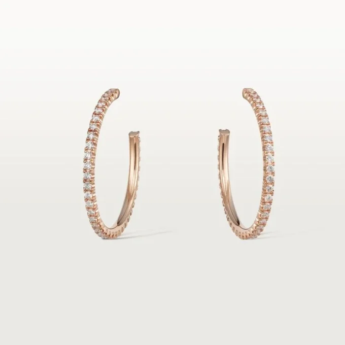 Etincelle De Cartier Oorbellen – Roze Goud, Diamanten – Cartier