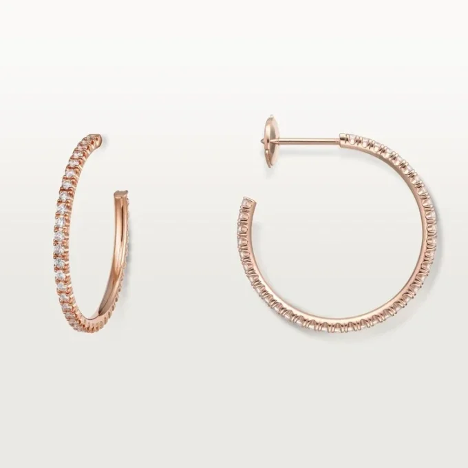 Etincelle De Cartier Oorbellen – Roze Goud, Diamanten – Cartier