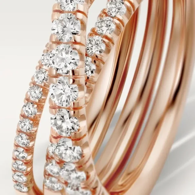 Etincelle De Cartier-ring – Roségoud, diamanten – Cartier