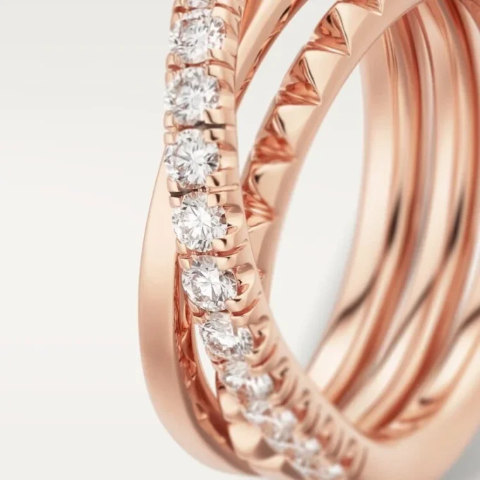 Etincelle De Cartier-ring – Roségoud, diamanten – Cartier