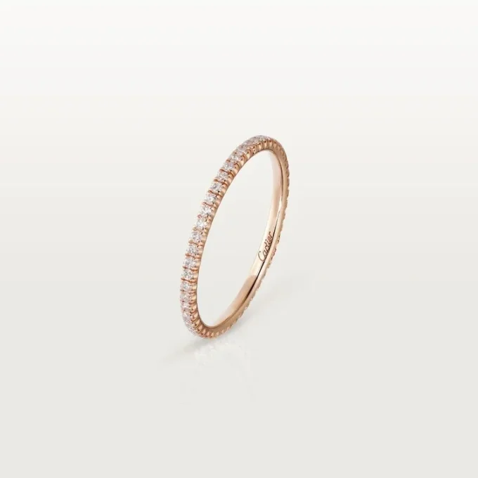 Etincelle De Cartier trouwring, 1,5 mm breed, bezet
