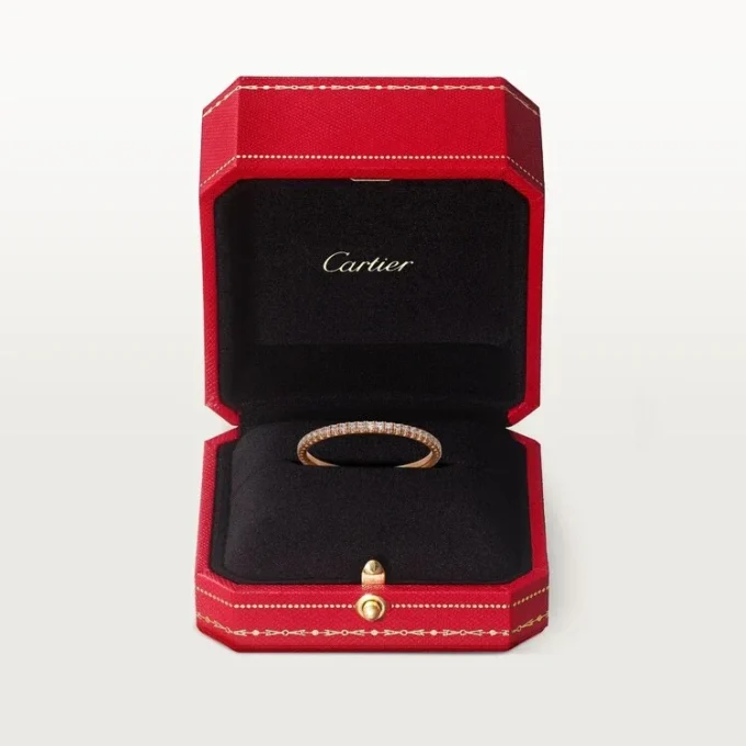 Etincelle De Cartier trouwring, 1,5 mm breed, bezet