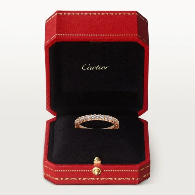 Etincelle De Cartier trouwring, 2,6 mm breed, bezet