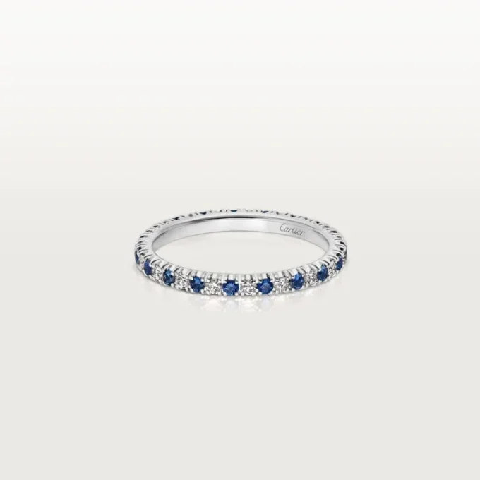 Etincelle De Cartier trouwring – platina, saffieren, diamanten – Cartier
