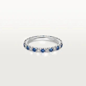 Etincelle De Cartier trouwring – platina, saffieren, diamanten – Cartier