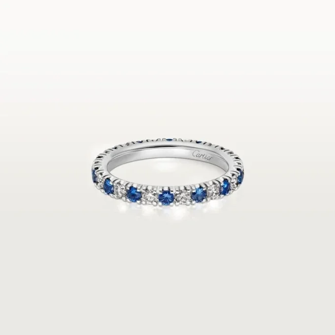 Etincelle De Cartier trouwring – platina, saffieren, diamanten – Cartier