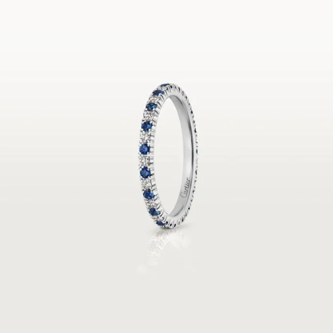 Etincelle De Cartier trouwring – platina, saffieren, diamanten – Cartier