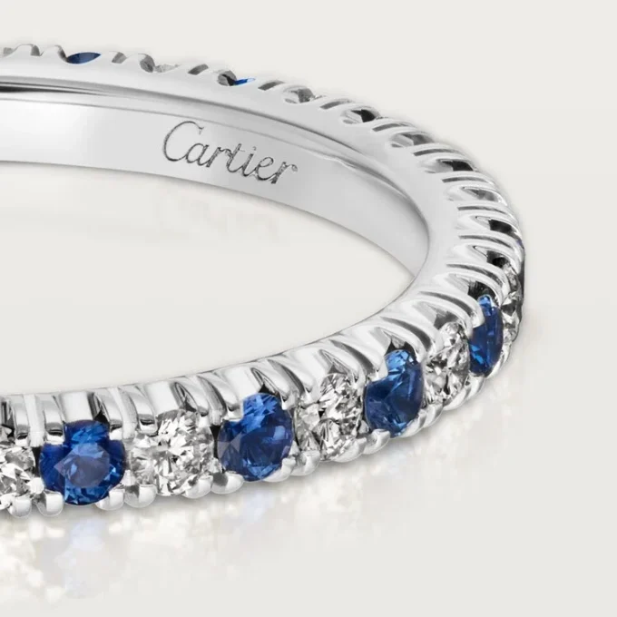 Etincelle De Cartier trouwring – platina, saffieren, diamanten – Cartier