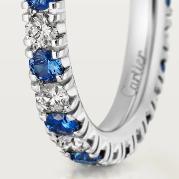 Etincelle De Cartier trouwring – platina, saffieren, diamanten – Cartier