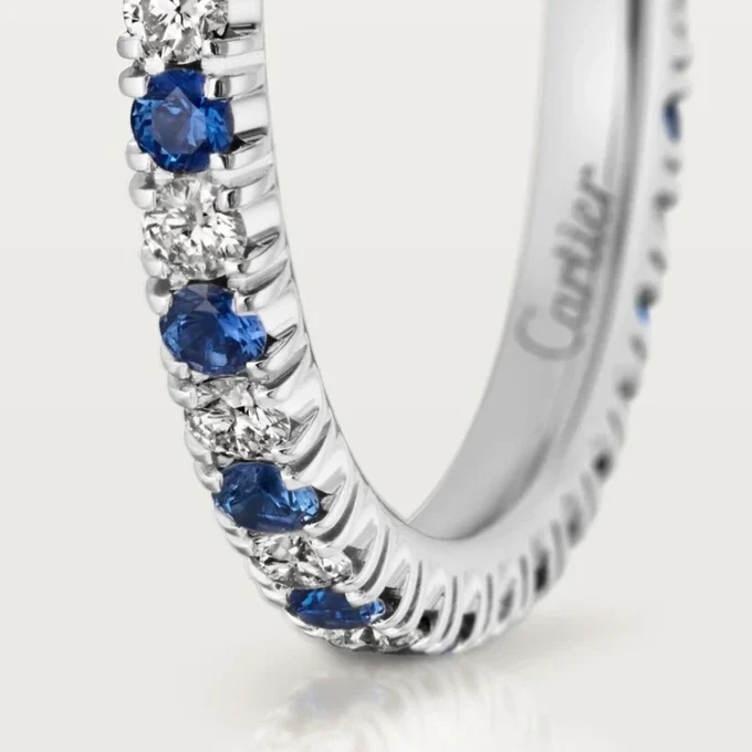 Etincelle De Cartier trouwring – platina, saffieren, diamanten – Cartier