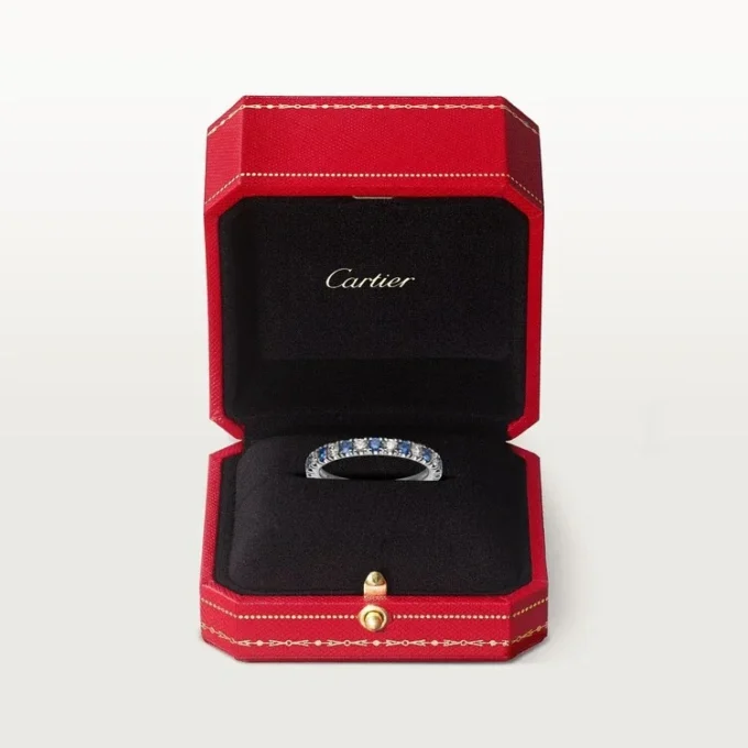 Etincelle De Cartier trouwring – platina, saffieren, diamanten – Cartier